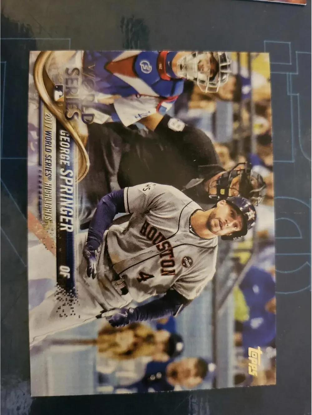 George Springer - World Series 2017 highlights- 2018 Topps #154 - RAW Mint